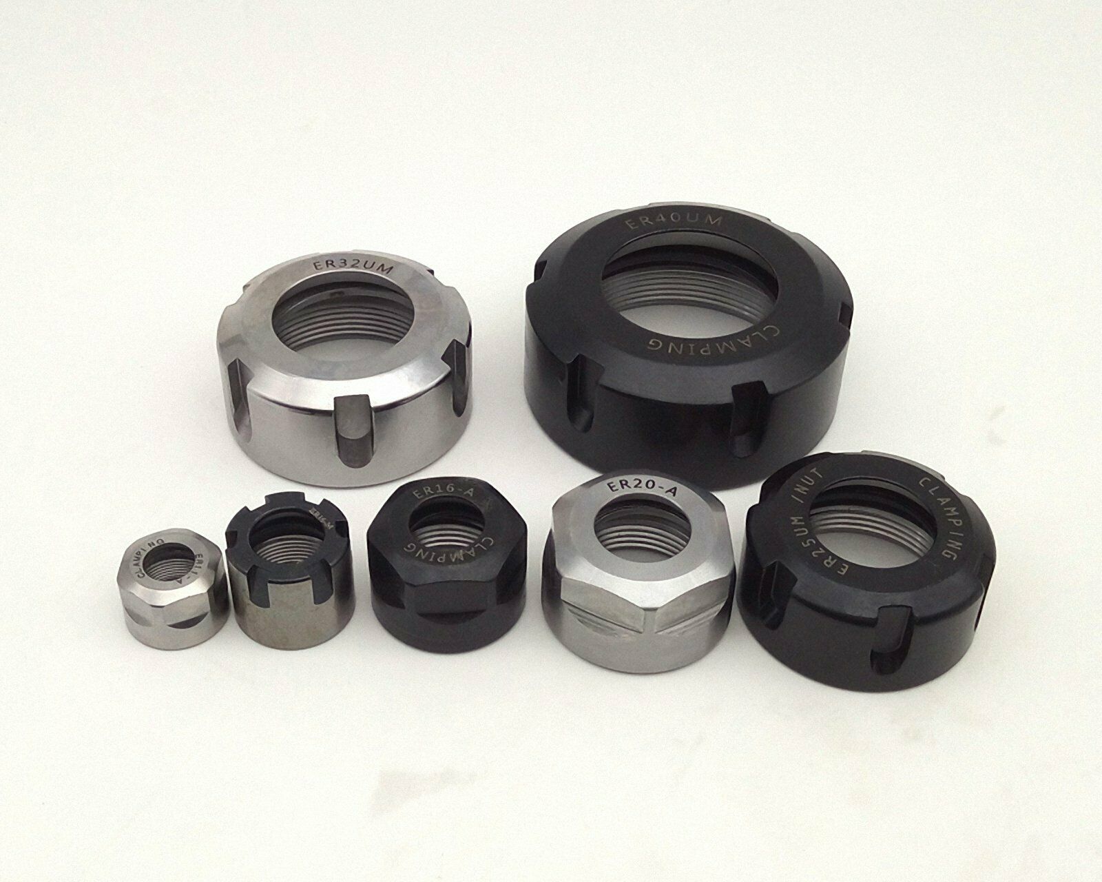 2pcs COLLET CLAMPING NUT CNC MILLING LATHE ER40 [M1]