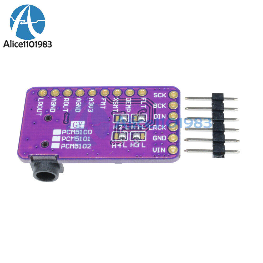 PCM5102 DAC Decoder GY-PCM5102 I2S Player Module Interface I2S for Raspberry Pi