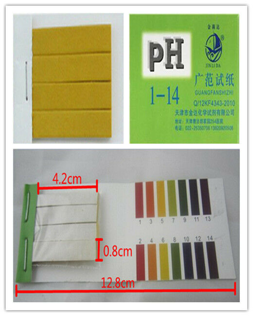 160-Strips Full Range pH Test Paper Water Litmus Testing Kit Alkaline Acid 1-14