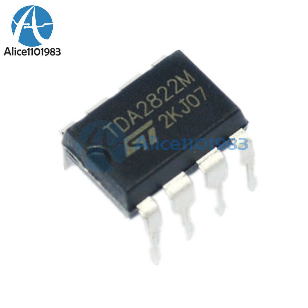 20PCS IC TDA2822M TDA2822 DIP-8 ST AMP AUDIO DUAL LOW VOLT