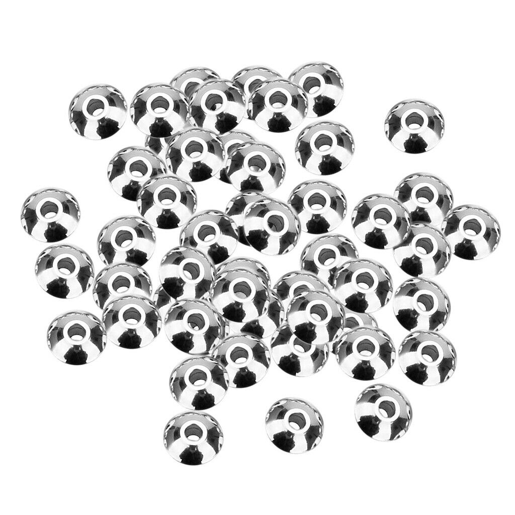 50Pcs UFO Spacer Beads Jewelry Bead Charm Spacers  Beads for Jewelry Making DIY