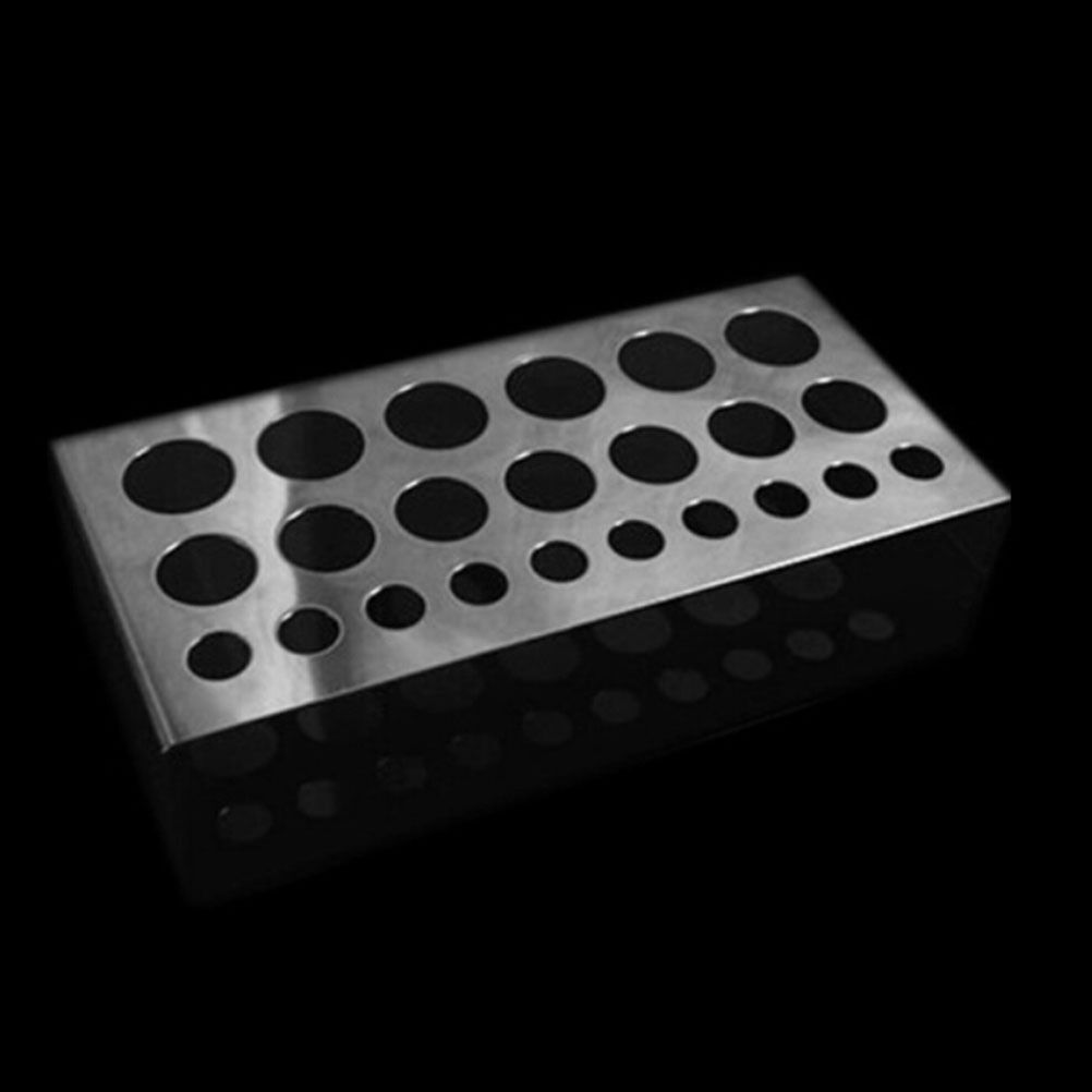 Stainless Steel Tattoo Ink Cup Holder for 22 caps Stand Machine Supply .l8
