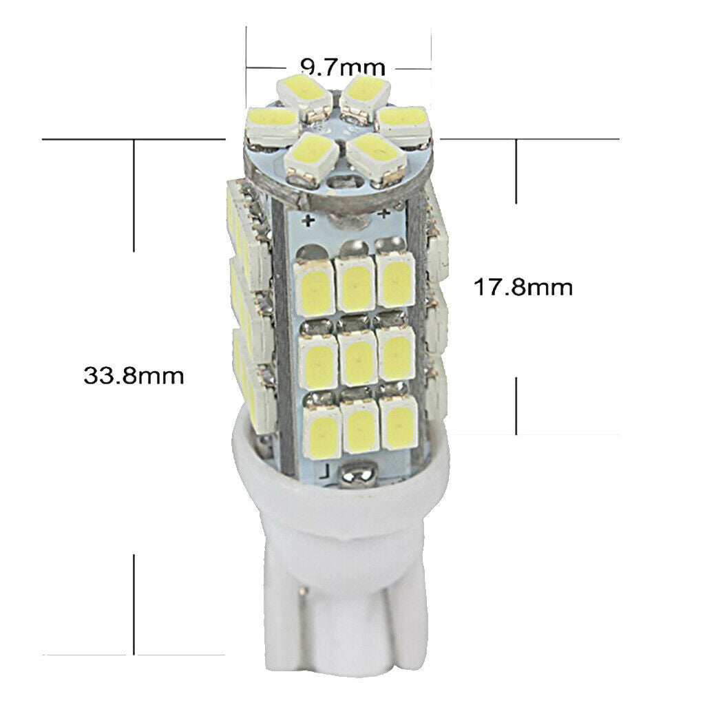 10pcs T10 1206 42SMD LED Car Dash/Meter/Reading Light Side Wedge Bulbs White