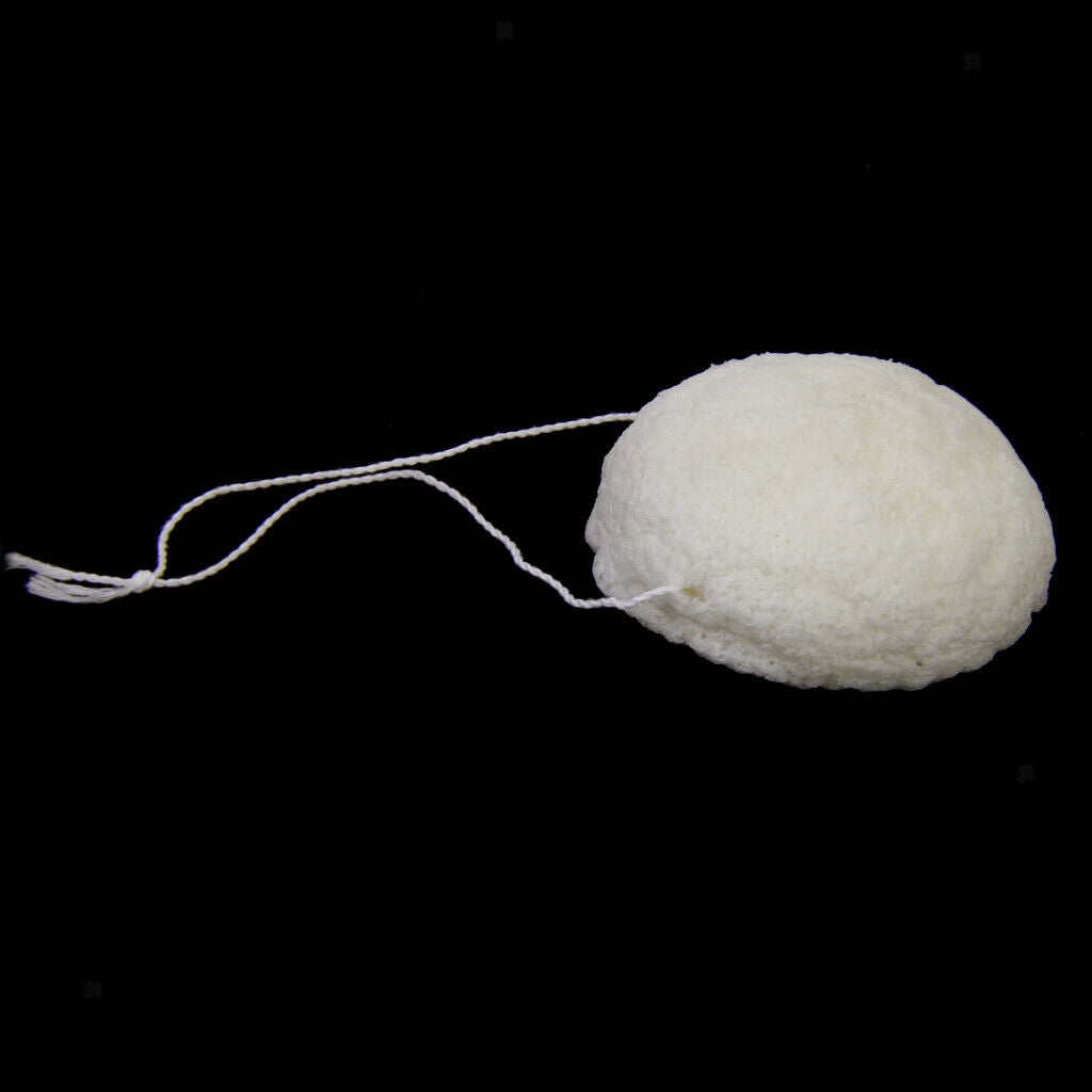 Natural Konjac Face Washing Cleansing Pad Sponge Cosmetic Washing Puff White