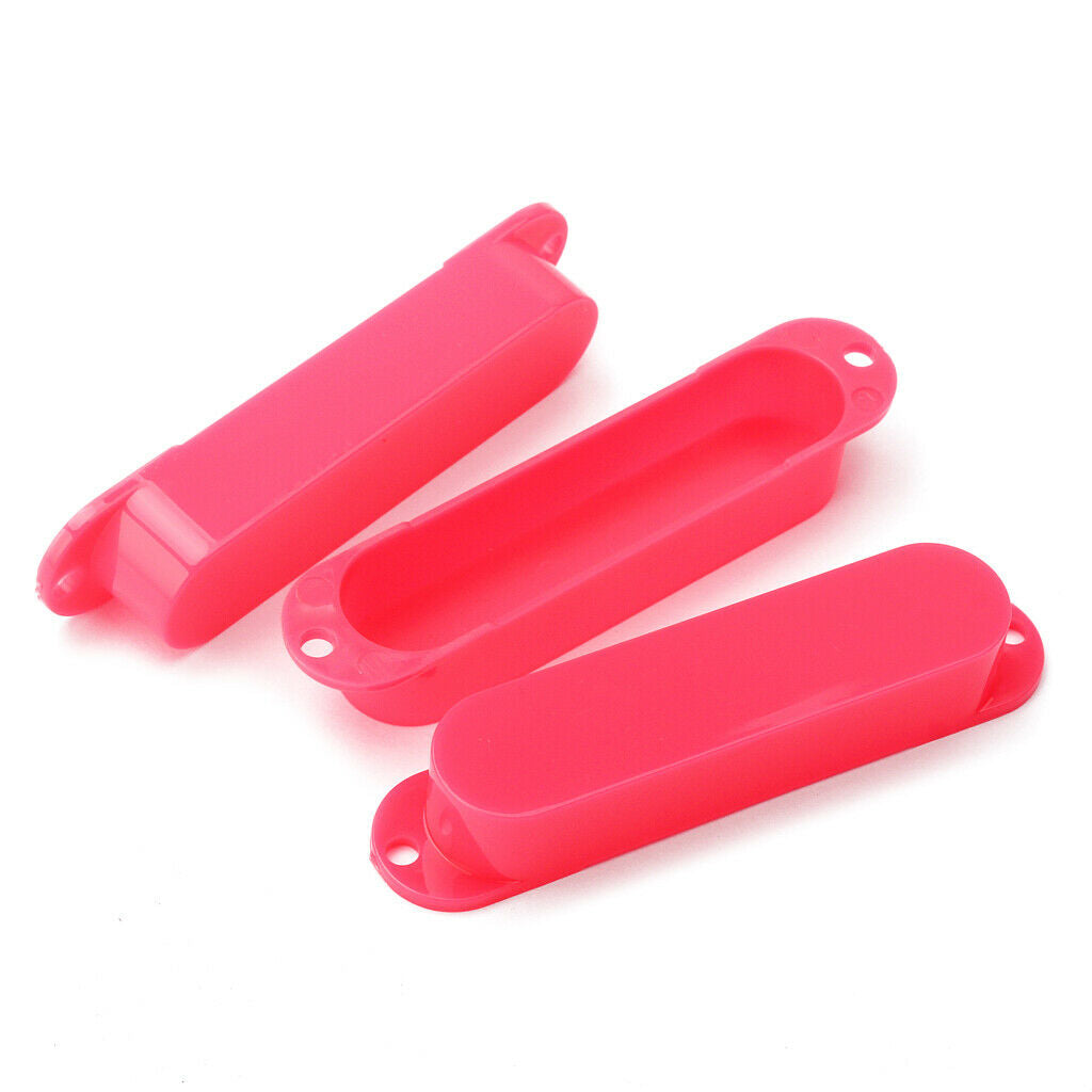 3pcs Green Sealed Closed Single Coil Pickup Covers For Guitar Pickup red