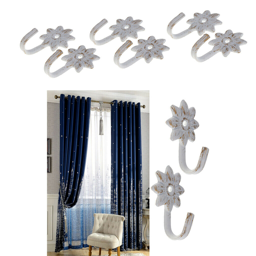 Home Decorative Curtain/Drapery Holdback, Set of 6Pcs