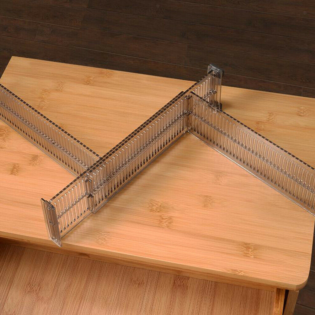 Set of 2 Drawer Divider Partition Dresser Dividers Organizer for Kitchen