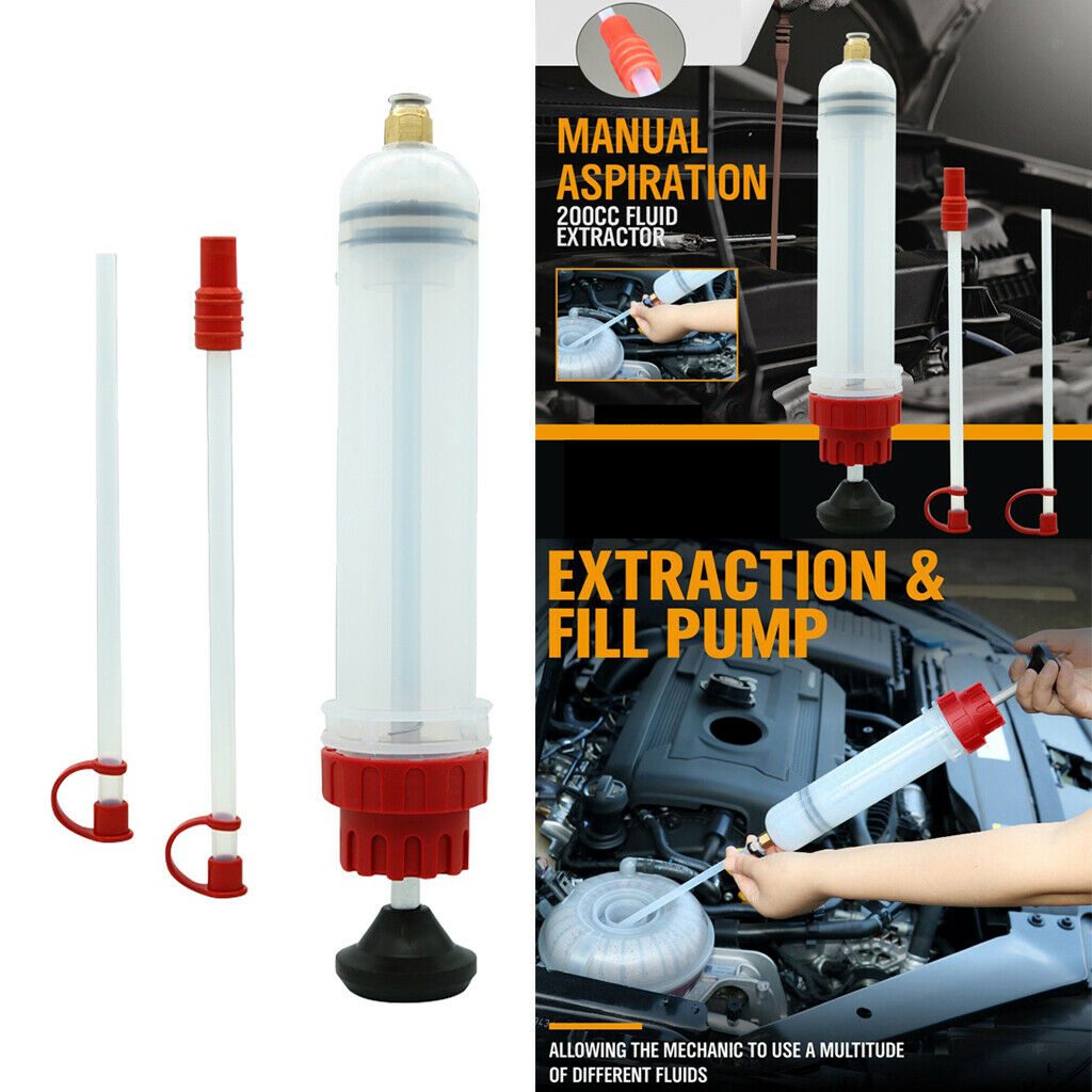 200CC Car Oil Fluid Extractor Filling Syringe Bottle Transfer Hand Pump Tool