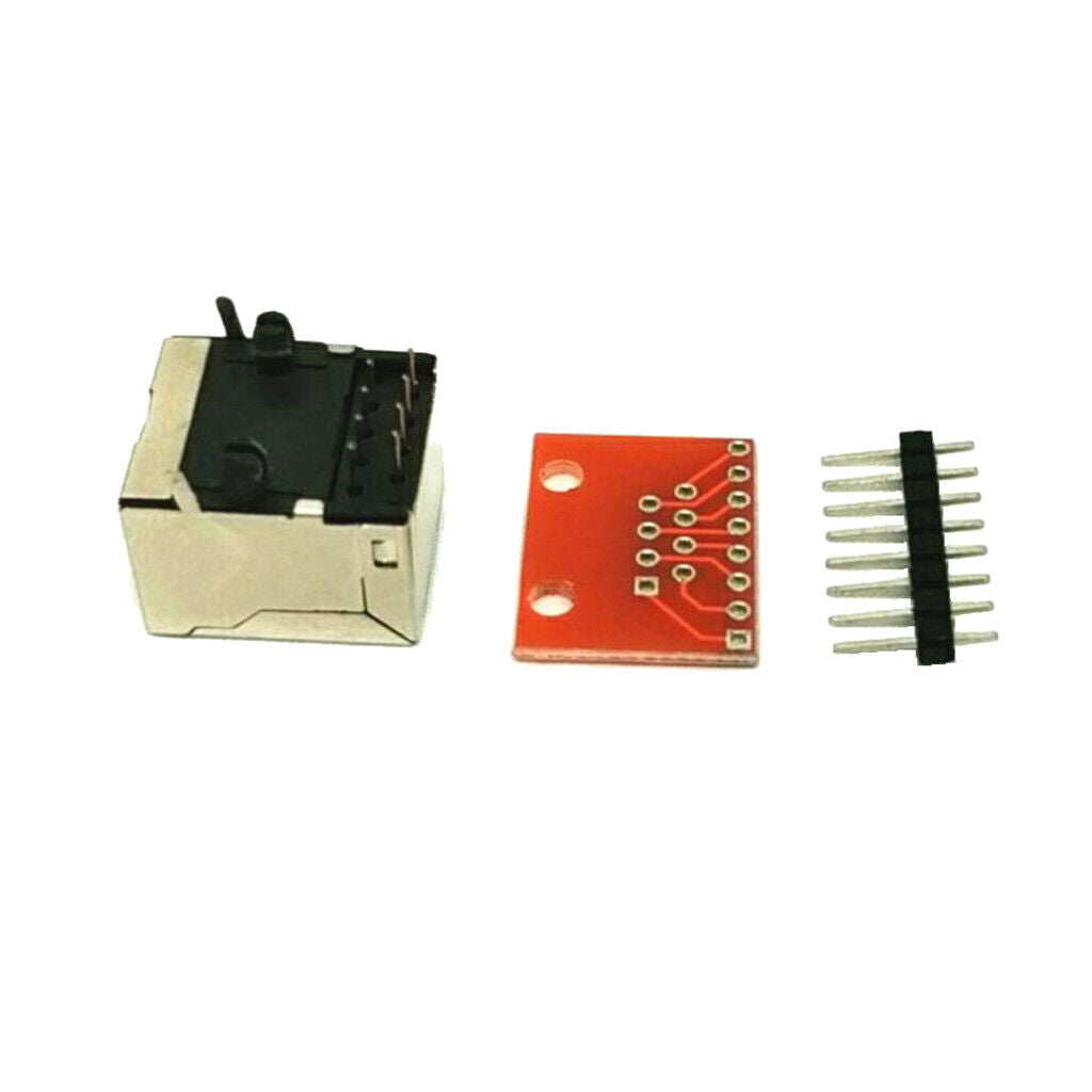 New  8-pin Connector (8P8C) and Breakout Board Kit for Ethernet Jacks