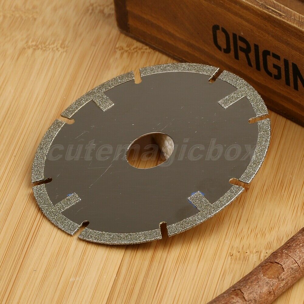 5pcs 4" Diamond Coated Tipped Cut Disc Saw Blade Wheel Rotary Tool Grit 60#