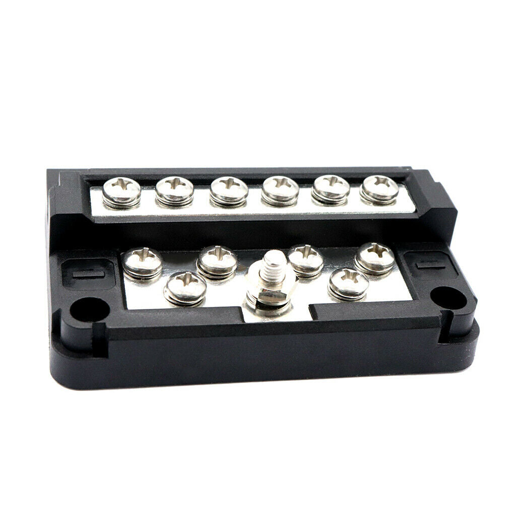 12 Position M5 Stud Bus Bar Terminal, Power and Ground Junction Distribution