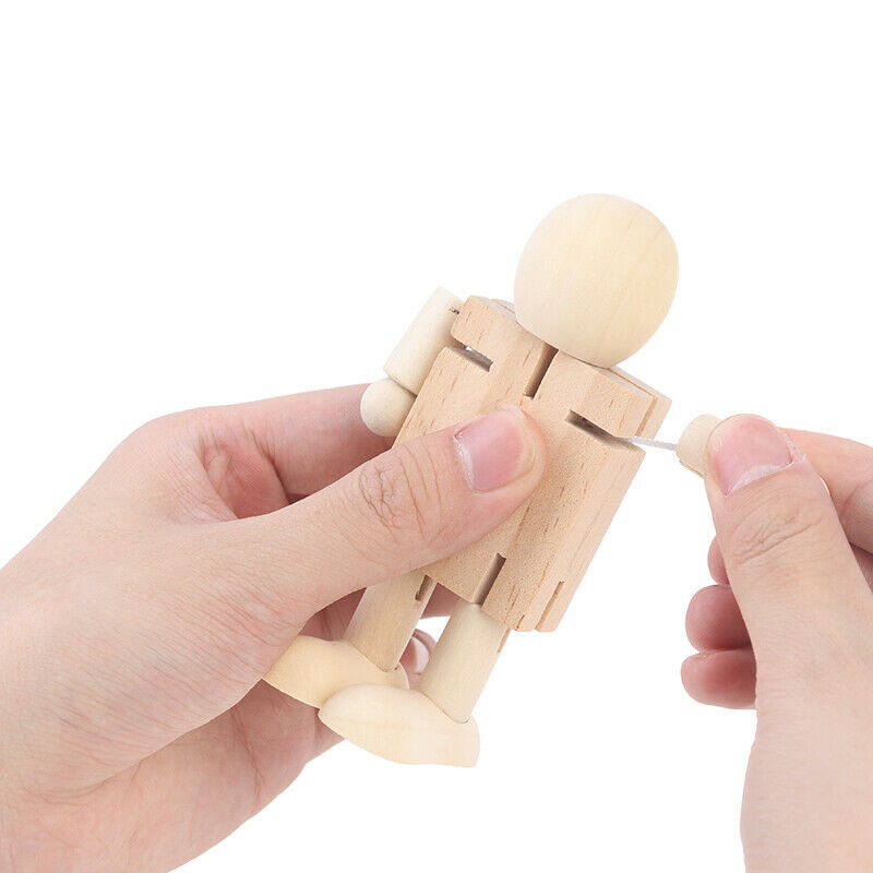 DIY Graffiti Puppet Deformation Activity Wooden Robot Children's Educatio.l8