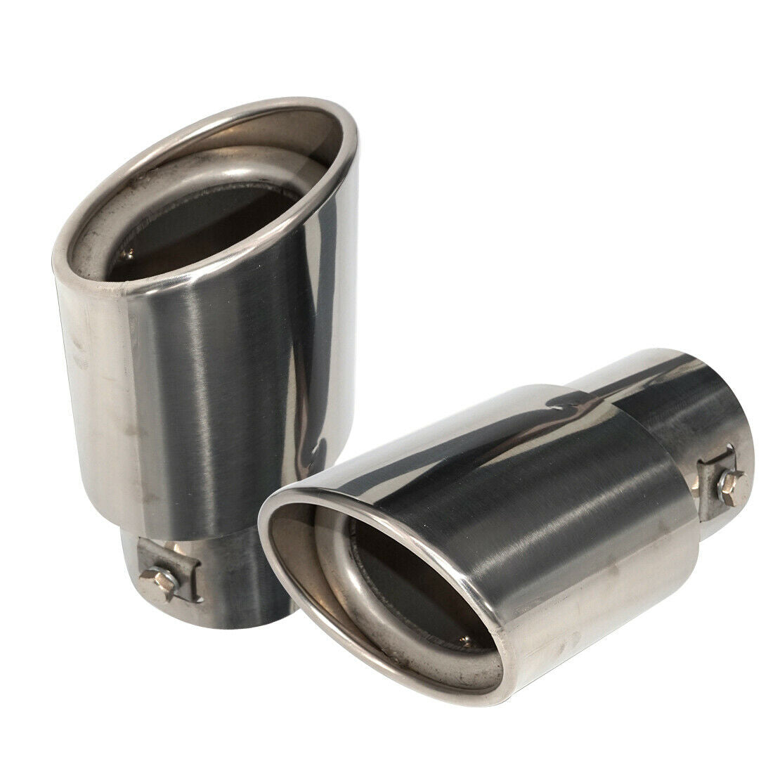 2 STAINLESS STEEL EXHAUST TAIL MUFFLER TIP PIPE Fit for Subaru Forester 08-12 An