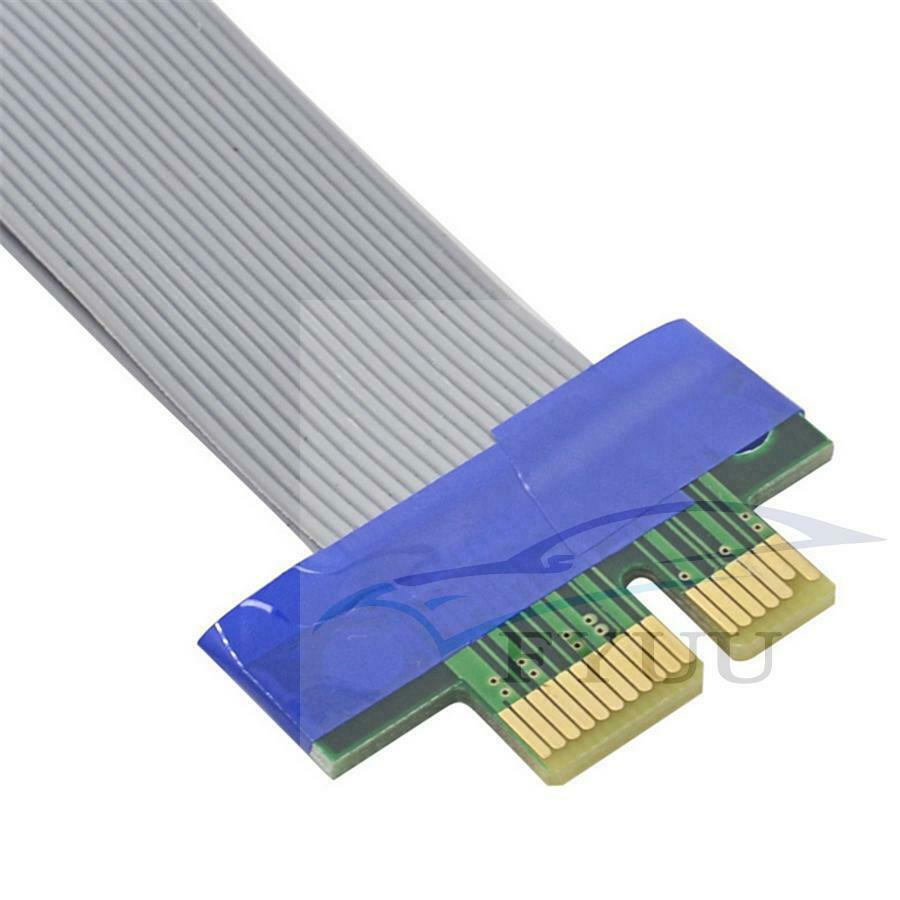 4pc PCI-Express  1X to 16X Riser Card Ribbon Extender Extension Relocate Cable
