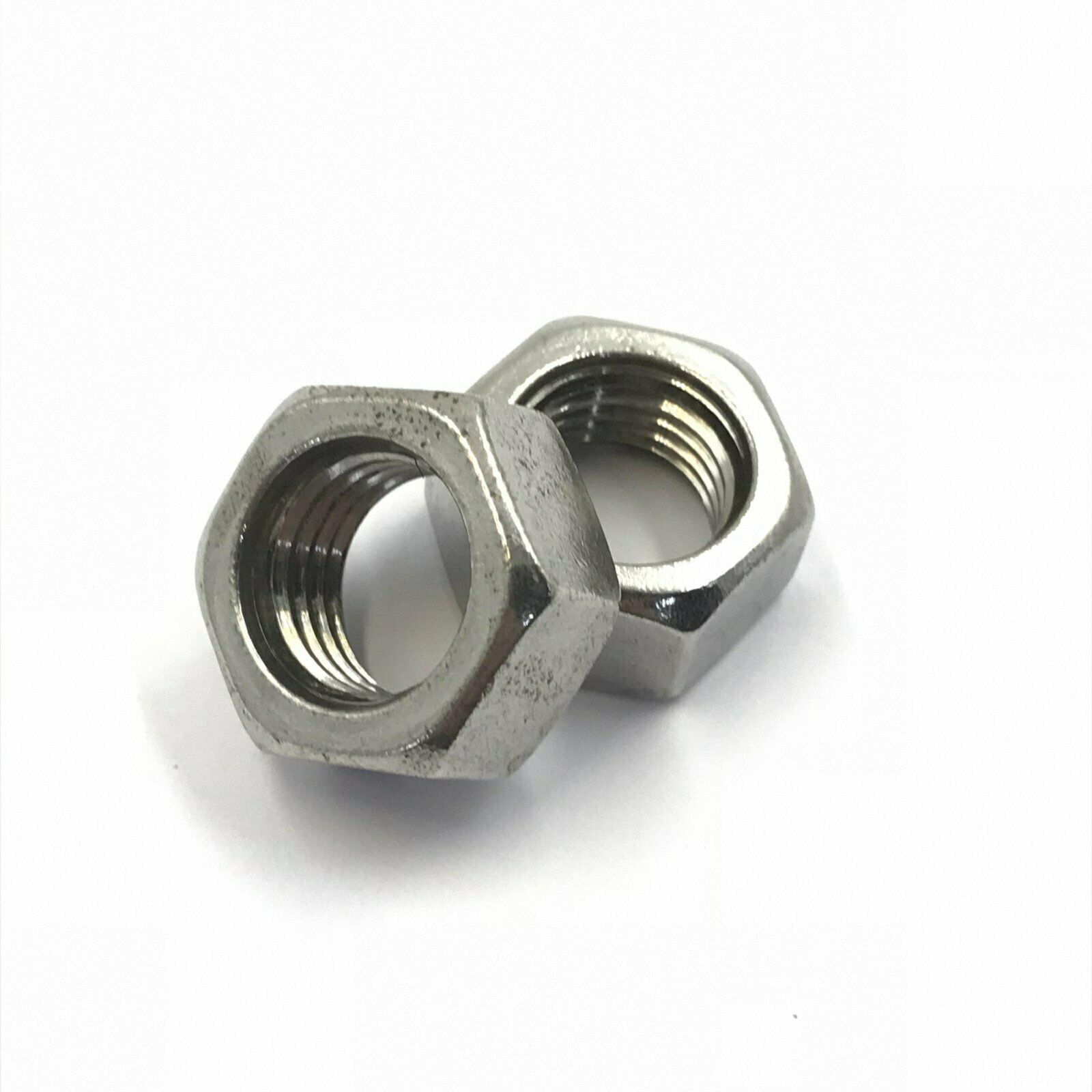 New 2Pcs M4 x 0.7 Metric Left Hand Thread Stainless Steel Hex Nut [M1]
