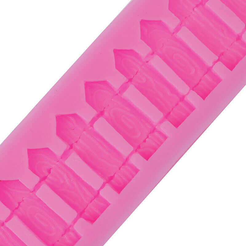 Silicone DIY Fence mold Cake Baking Tools chocolate fondant mold decoraYX.l8