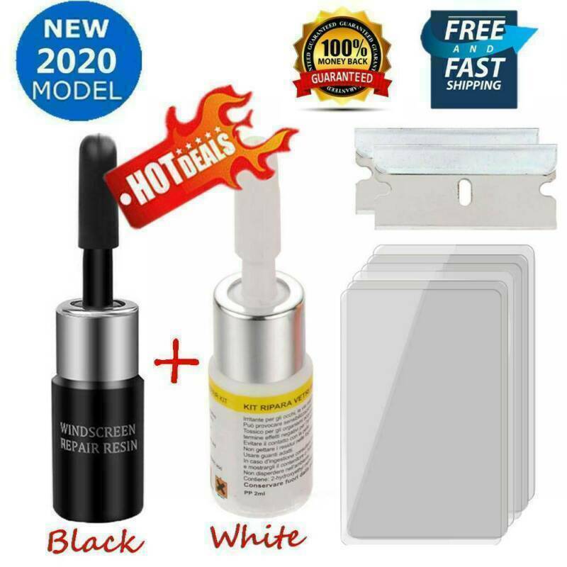 2 Pack Car Automotive Glass Nano Repair Fluid Window Glass Kit Crack Chip Repair