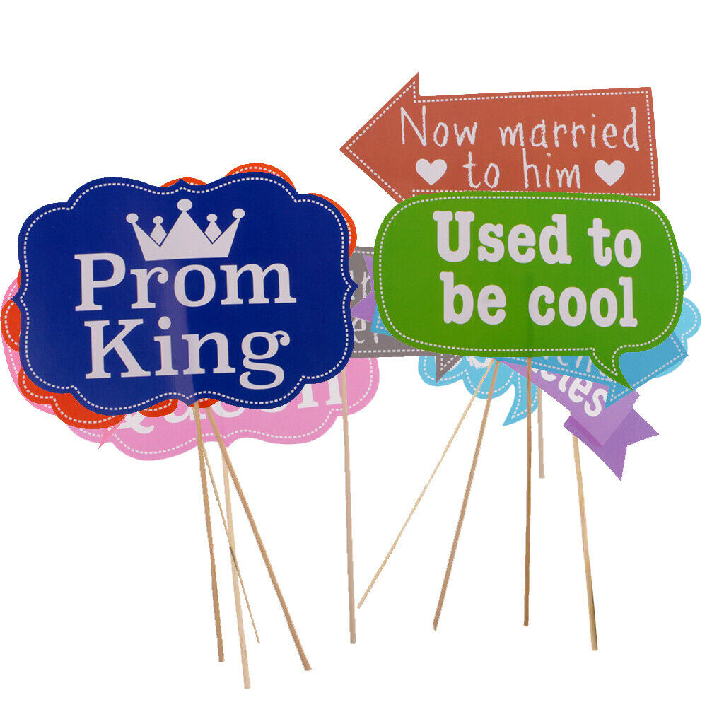 10 Pieces Funny Class Reunion Party Frame Themed Hand Held Photo Booth Prop
