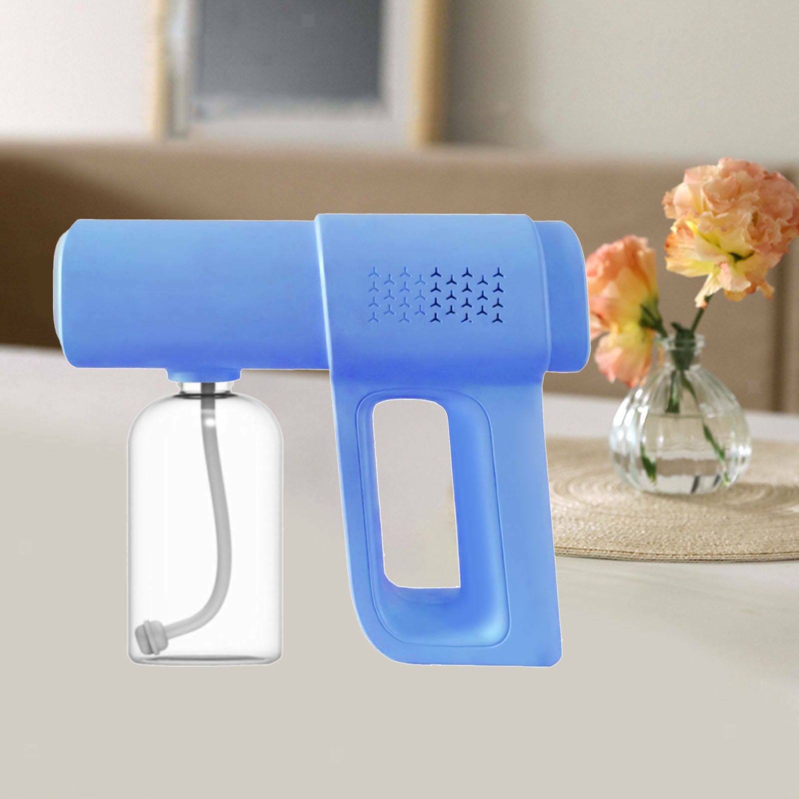 Portable, 380 Ml Fog Machine, Blue, Cordless, Electric Disinfection Sprayer