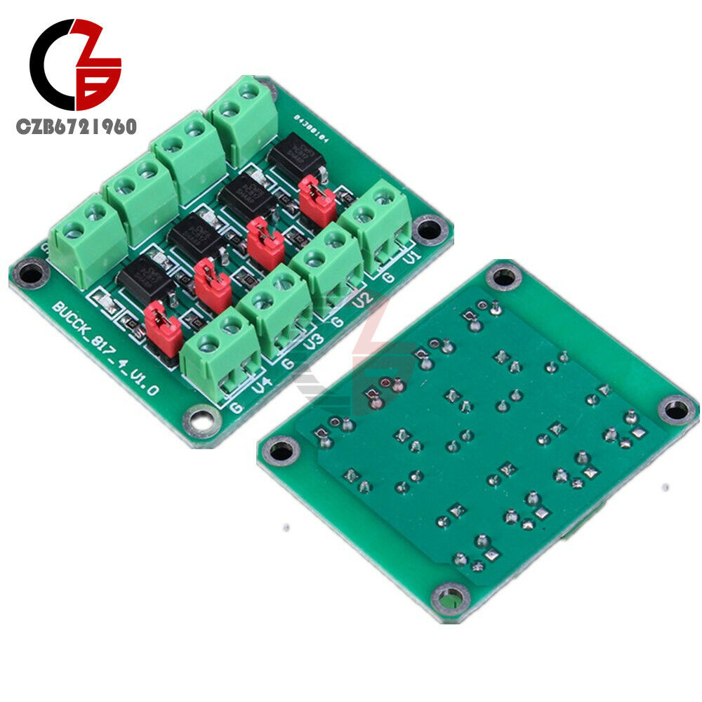 3.6-24V PC817 4 Channel Voltage Converter Optocoupler Isolation Driving Module