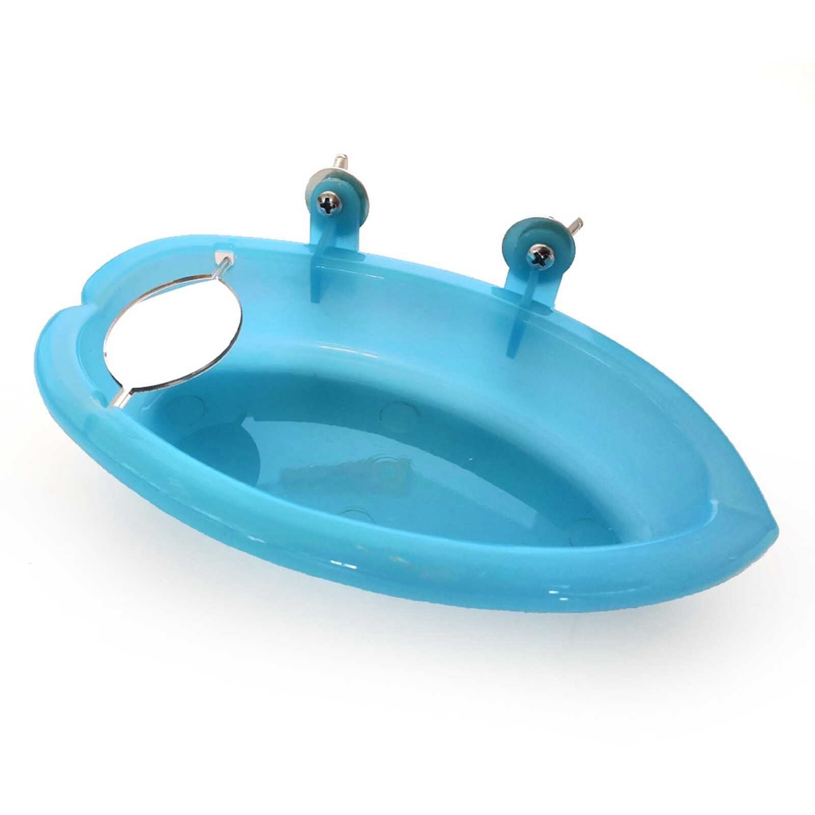 Bird Bath Tub for Cockatiel Finch Lovebird Dove Parrot Cage Hanging Water Bowl