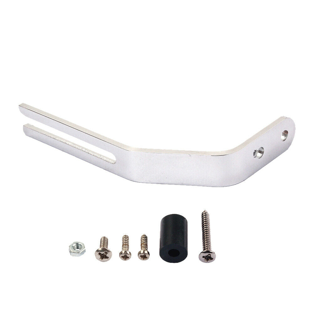 Chrome scratch plate support for   Guitar