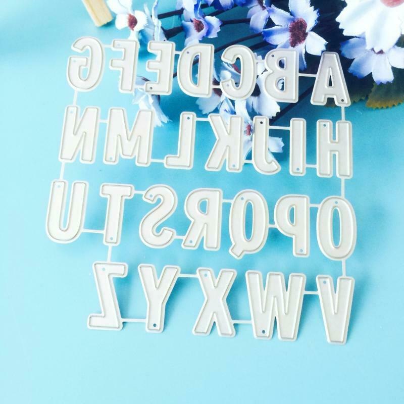 Alphabet Metal Cutting Dies Stencil DIY Scrapbooking Embossing Paper Card Decor