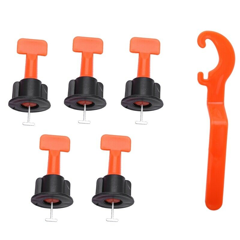 50Pcs Tile Leveling System Kit 1.6mm Space Reuse Wall Floor Clip Leveler CeramG3