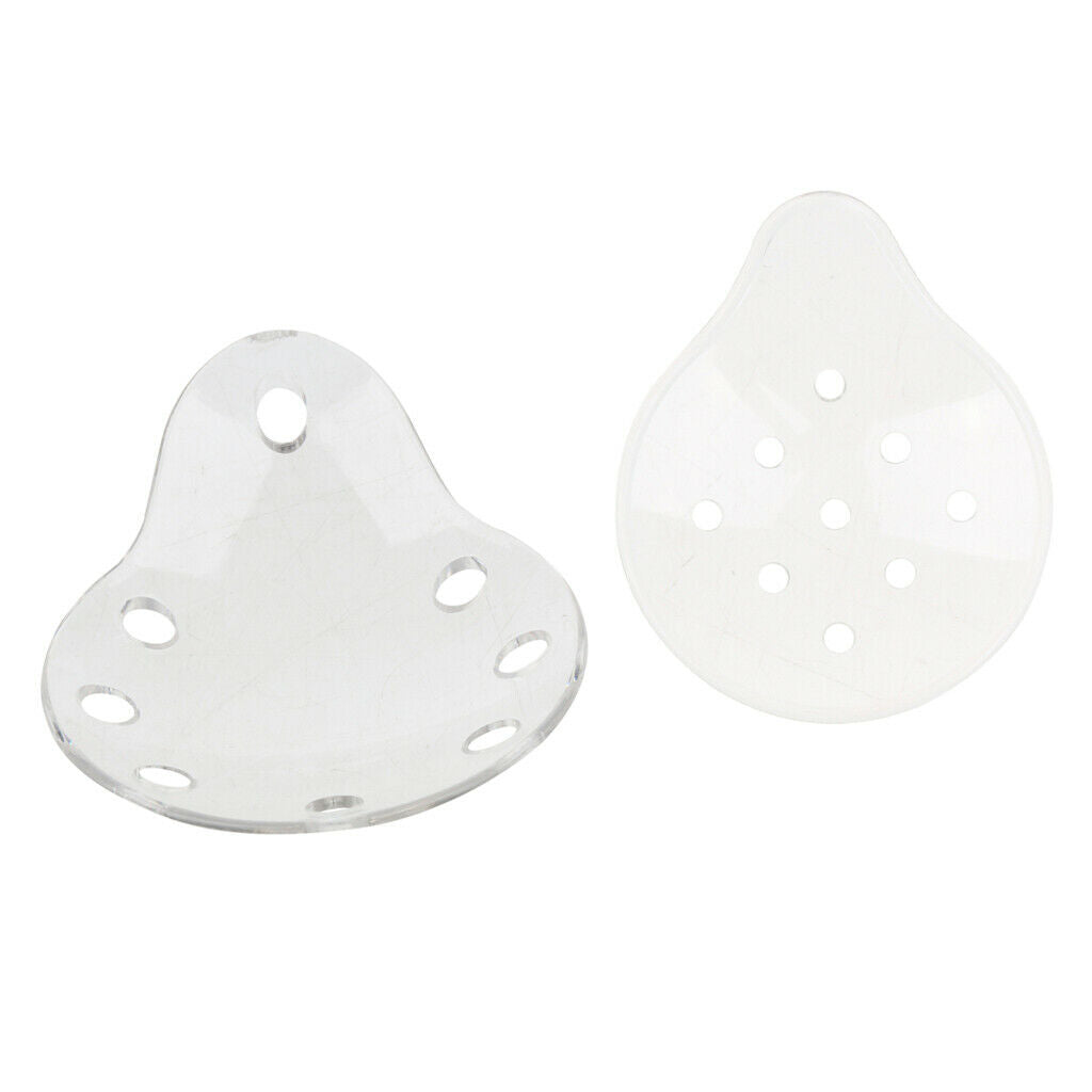 2 Pieces Ventilated Eye Care Eye Shield w/ Holes No Cloth Cover 8+9 Holes