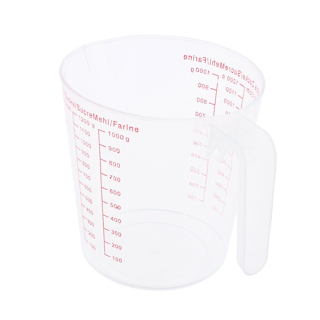 1 Cup Plastic Measuring Cup Beaker Measuring Tools 13.5cm For Kitchen Baking