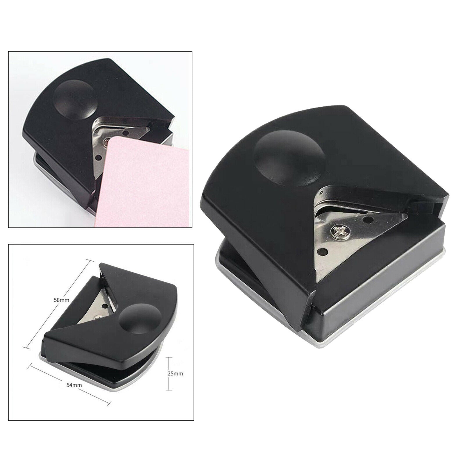 Corner Rounder Lightweight Cutter Tool for Card Photo Invitations Black