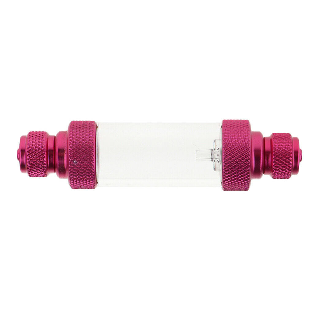 Aquarium Aluminum Bubble Counter with Check Valve for Co2 Diffuser Double Head