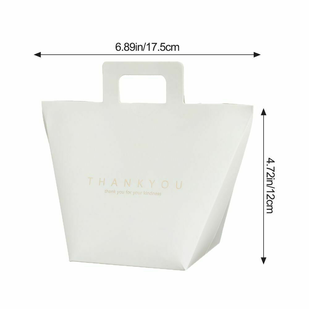 2Pcs DIY Decoration Bags Creative Simple Bronzing Kraft paper Gift Bag Candy Box