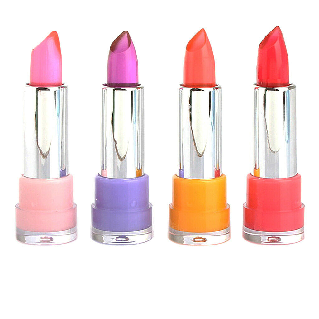 Set 4 Color Jelly Lipstick Color Changing Long Lasting Moisturizing Lipgloss