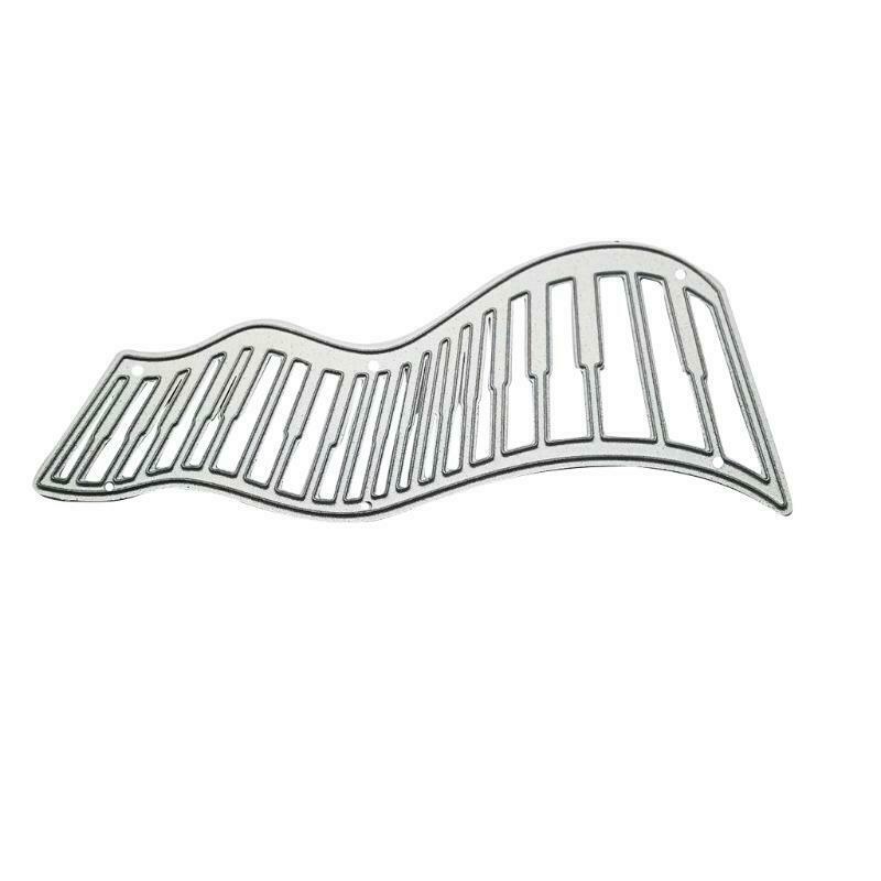 Creative Wavy Piano Keys Carbon Steel Cutting Dies DIY Scrapbooking Photo Album