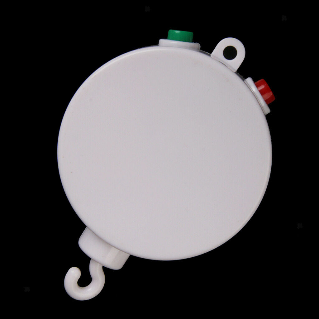 White 12 Melodies Songs Baby Mobile Crib Bed Bell Autorotation Music Box