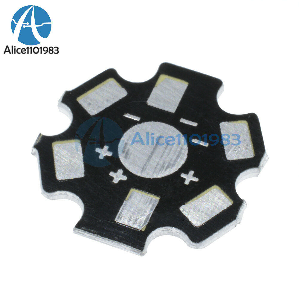 20PCS 20MM 1W 3W 5W high Power LED Universal Aluminum Plate Heat Sink  Black