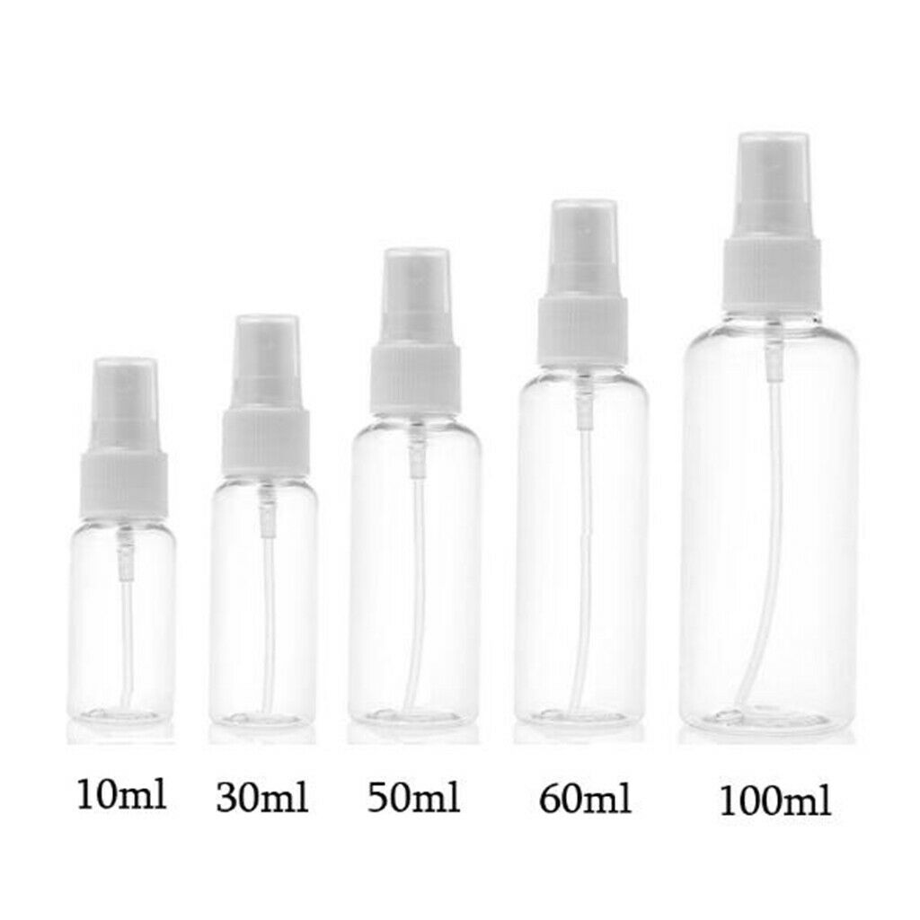 30 Pieces Clear Empty Bottle Cosmetic Atomizer Bottles Pump Reusable Travel