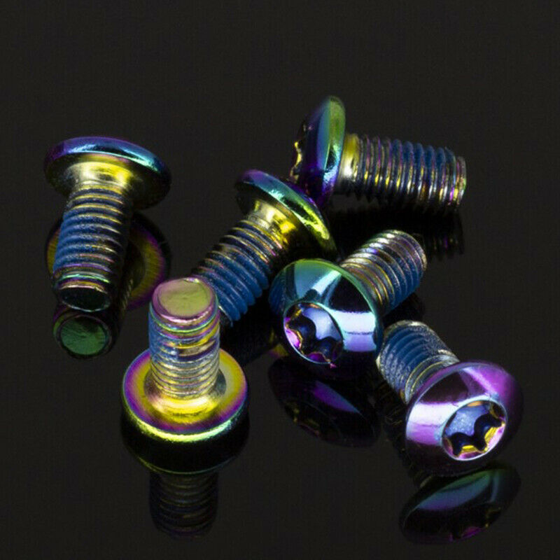 12Pcs Bicycle Brake Disc Screws Colorful Rotor Bolts Cycling Fixing Acces.l8
