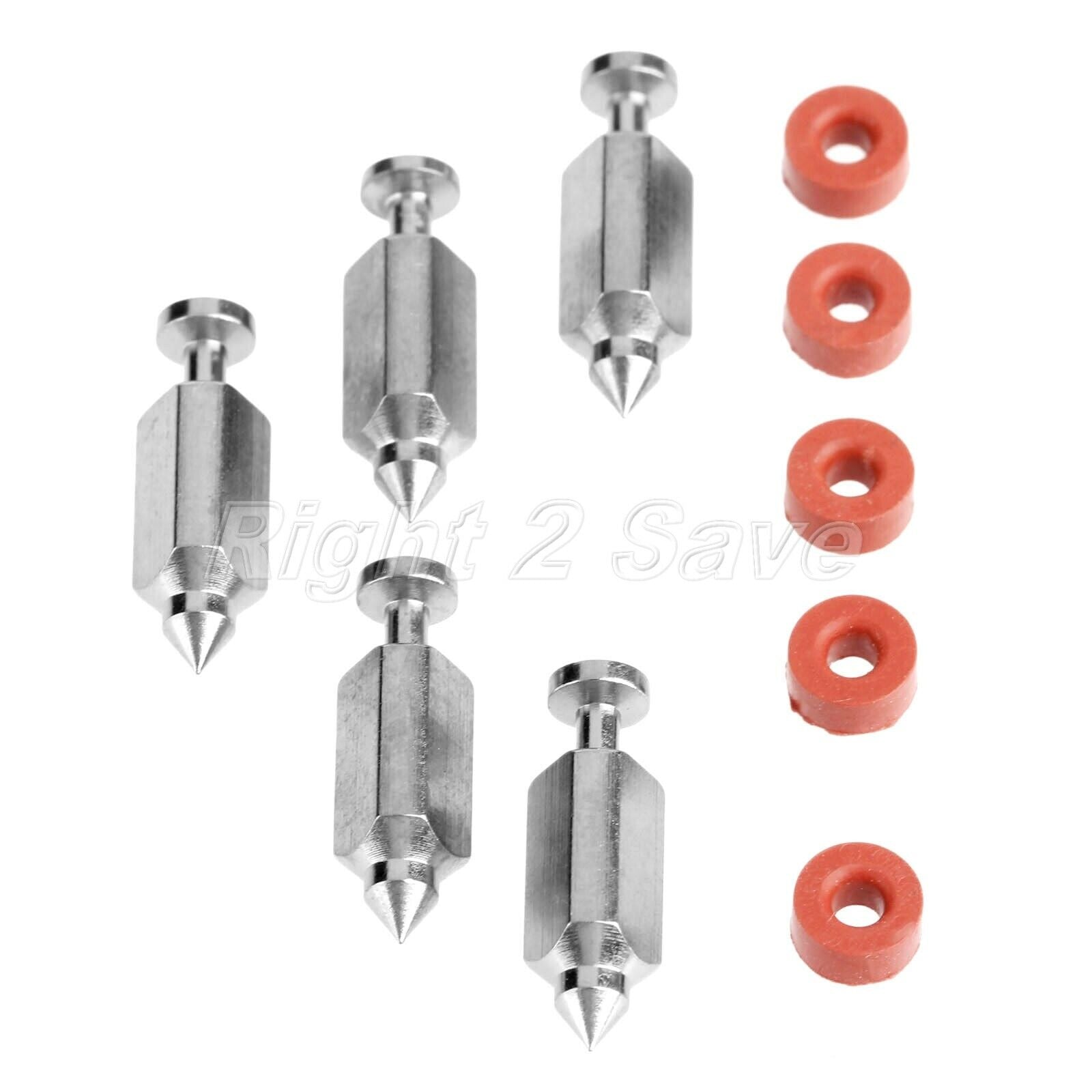 Carburetor Float Valve Needle Seat Kit For Briggs & Stratton Replacement 5Pcs