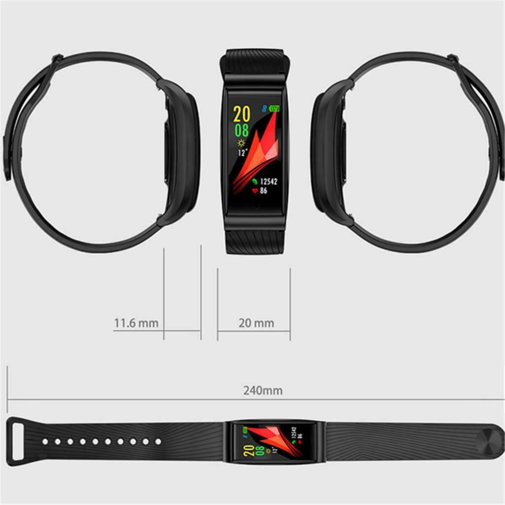 Men Women Smart Watch Waterproof Digital Sports Wrist Watch black