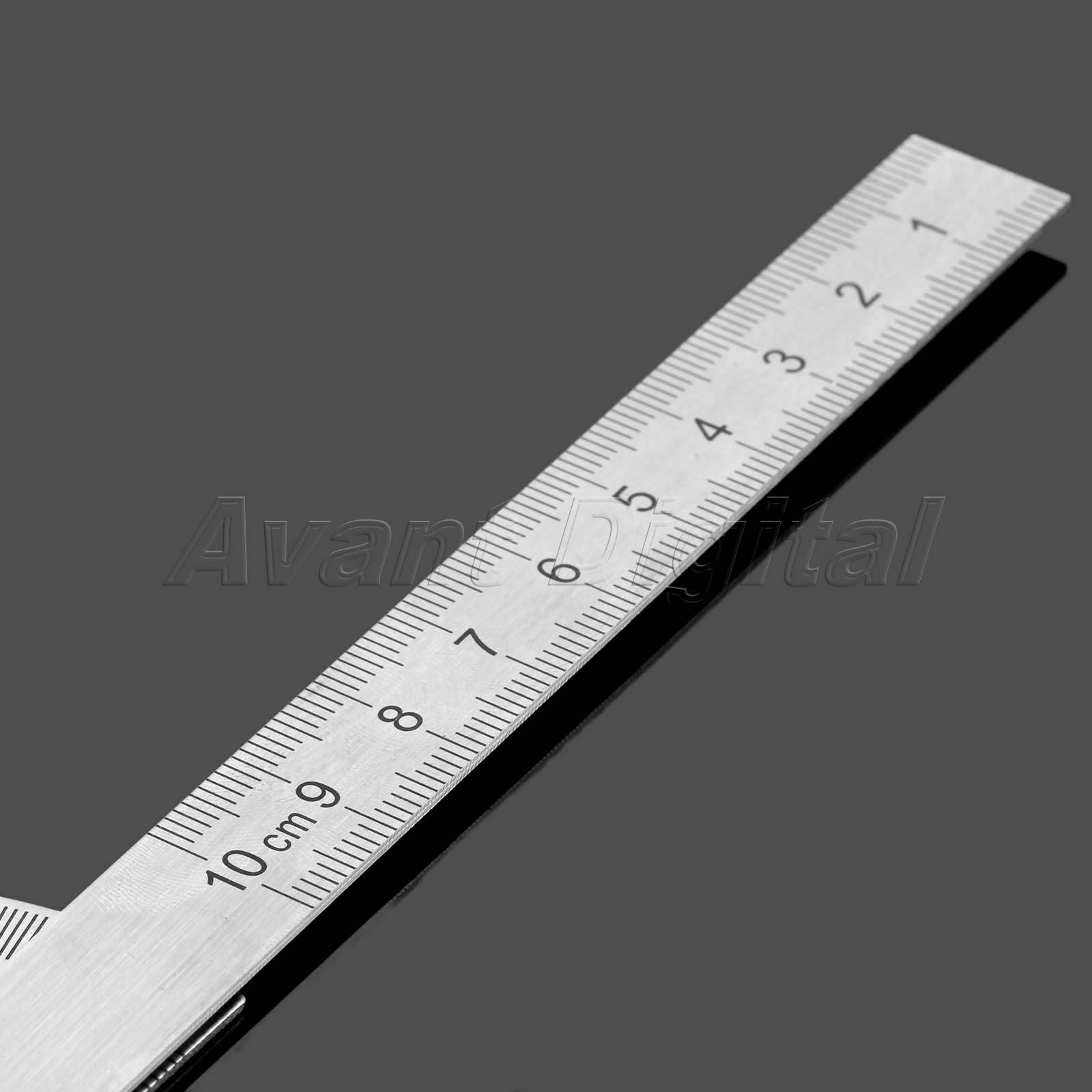 Protractor 0-180 Degree Stainless Angle Finder Arm Ruler Measuring Marking Tool
