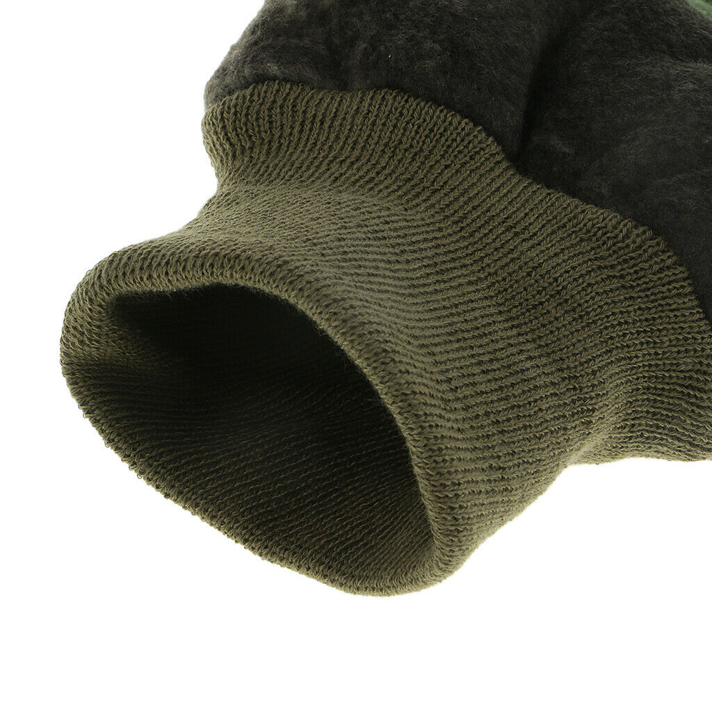 Convertible Fingerless Gloves with Mitten Cover for Fishing Hunting Cycling
