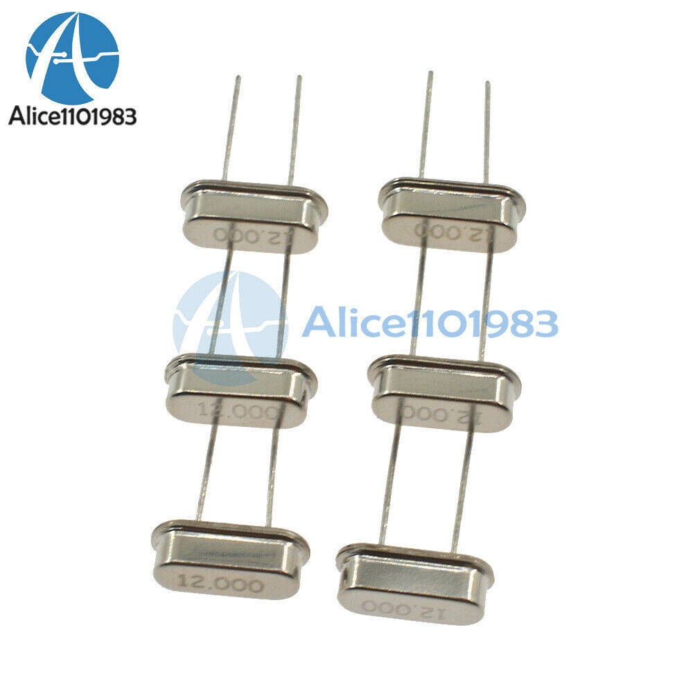 30Pcs New 12.000MHZ 12MHZ 12M HZ HC-49S Crystal Oscillator AL