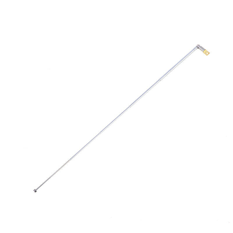 1Pc 37cm 5 Section Telescopic Stainless Steel AM FM Radio Universal Anten.l8
