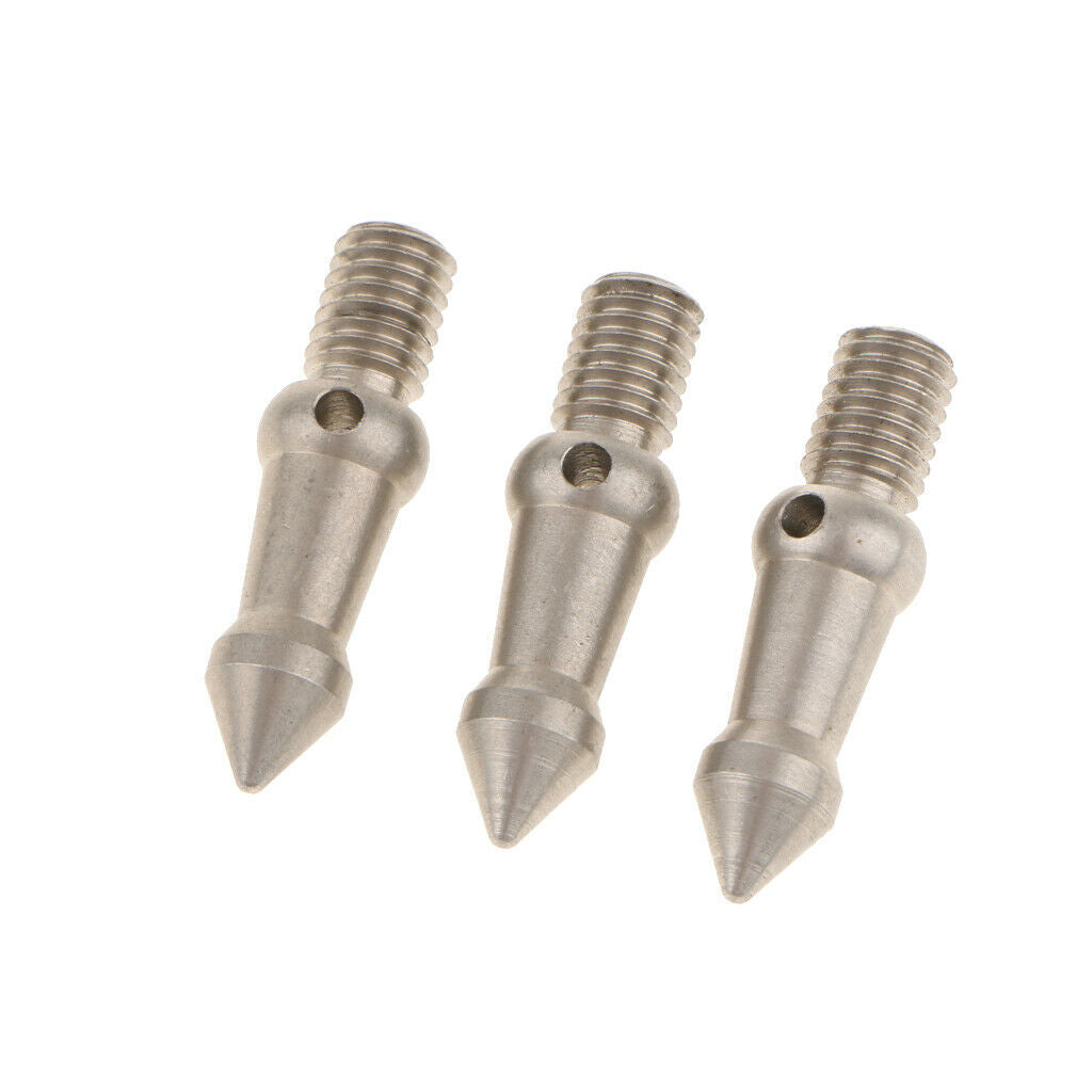 3Pack M8 Metal Spikes Screw Studs Repair Part for Camera Tripod Accessories