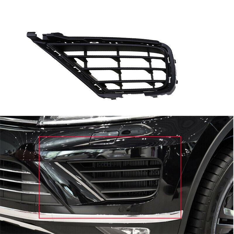 Left Front Lower Bumper Grill Air Grille Insert For VW Touareg Typ 7P 2015-2017