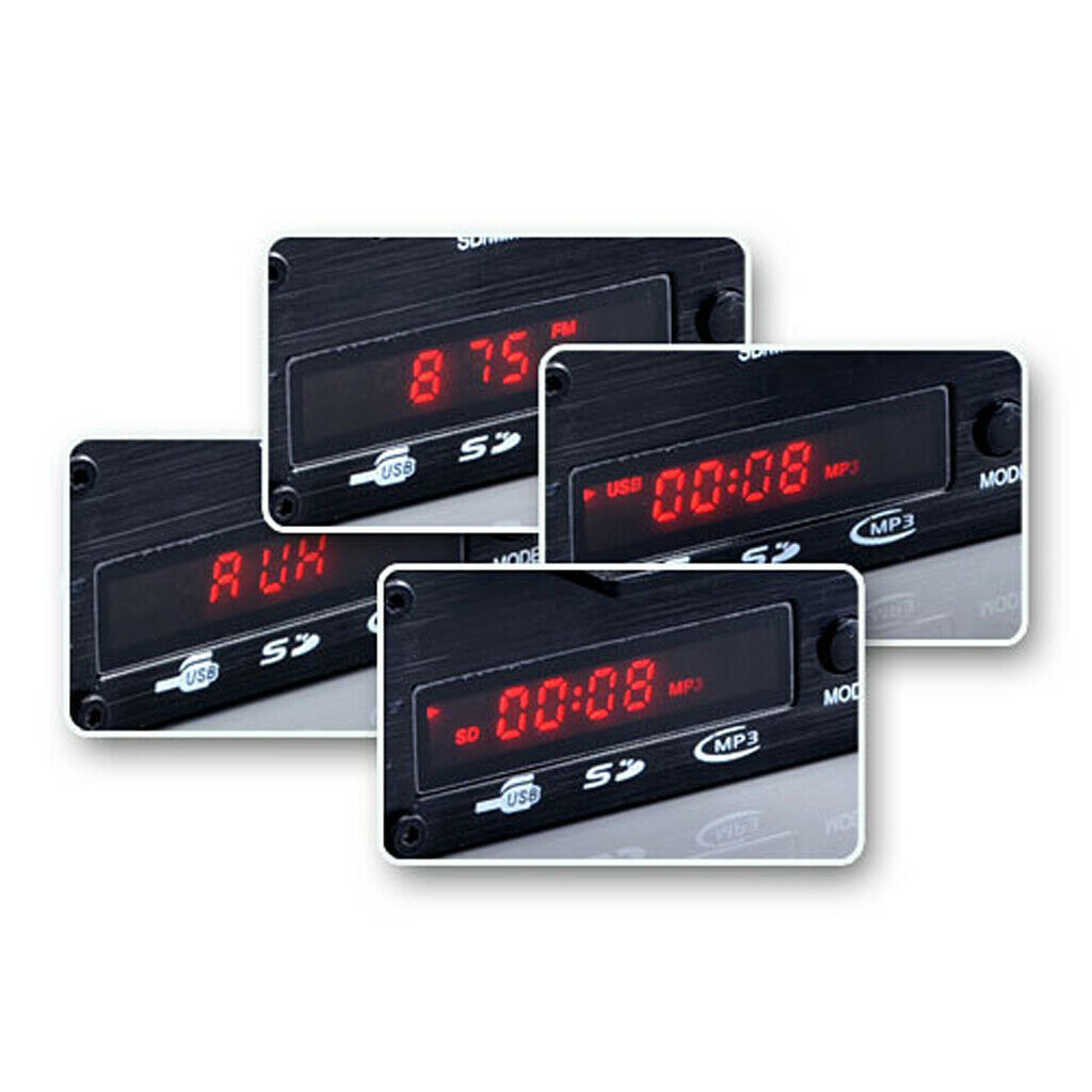 12V   Car   Wireless   Bluetooth   HiFi   MP3   Audio   Amplifier   FM   USB