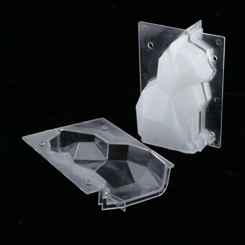Transparent Cute Cat Plastic Candles Mold Wax Clay Moulds DIY Soap Candle Making