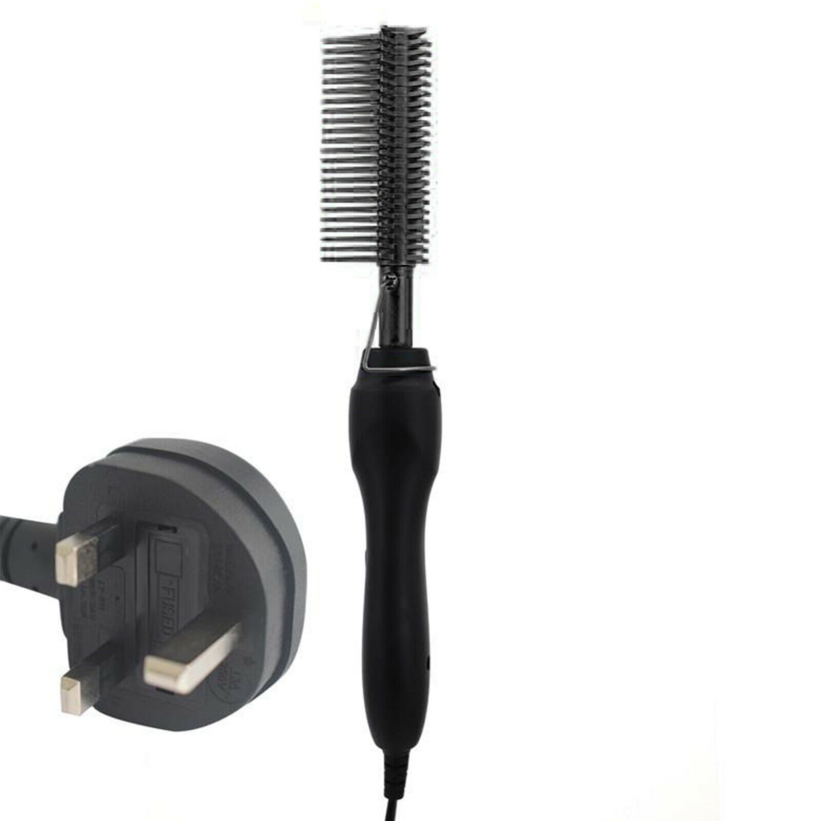 Professional Hot Comb Security Brush Straightening for Afro Hair UK Black